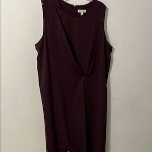 Prologue Elegant Sleeveless Burgundy Dress